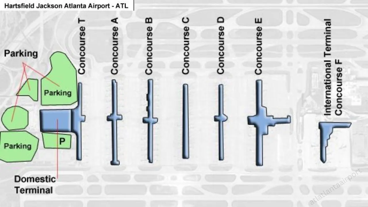 Atl Airport Smoking Area Map